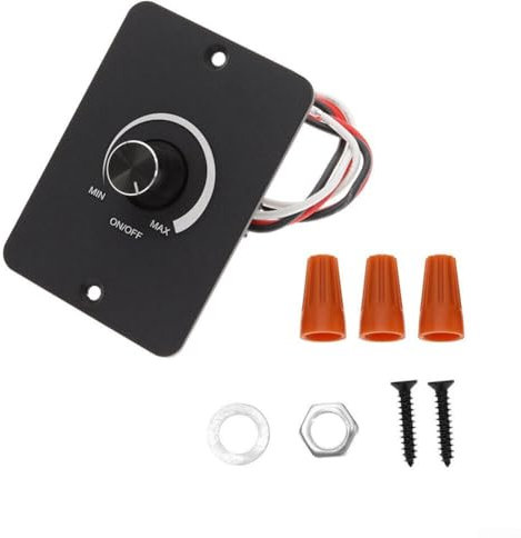 HOHOVYVY Led Dimmer 12V, 12V 5A Für PWM LED Dimmer Schalter Für Wohnmobil Anhänger Van Beleuchtung Mit Drehregler Aluminium Gehäuse Schwarz