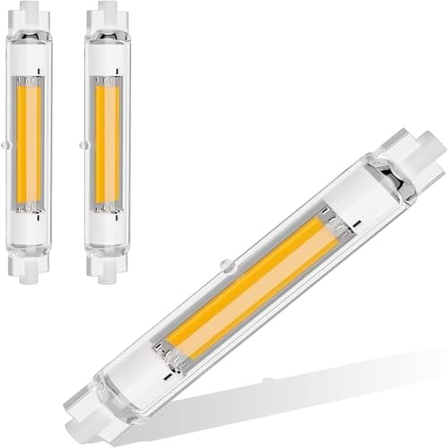 GFDYTG Ampoules LED R7S 118mm Dimmable | 30W Blanc Chaud 3000K Équivalent à Ampoule Halogène 300W,Sans Scintillement,3000LM Éclairage à Faisceau 360°,AC 220-240V,Lot de 2