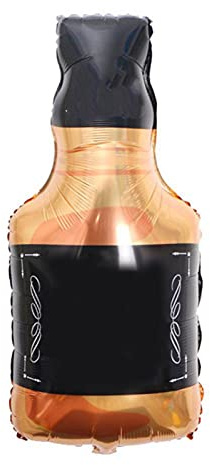 Huairdum Foil Balloon Whisky Bottle Balloon Aluminum 45x90cm Reusable Party Decoration for Birthday Celebration Anniversary with Easy Inflate Deflate