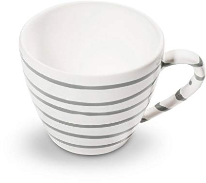 GMUNDNER KERAMIK Kaffeetasse Gourmet Füllmenge : 0.2 Liter Graugeflammt Geschirr, handgemacht in Österreich