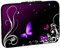 PEDEA Design Schutzhülle Notebook Tasche bis 17,3 Zoll (43,9cm), Purple Butterfly