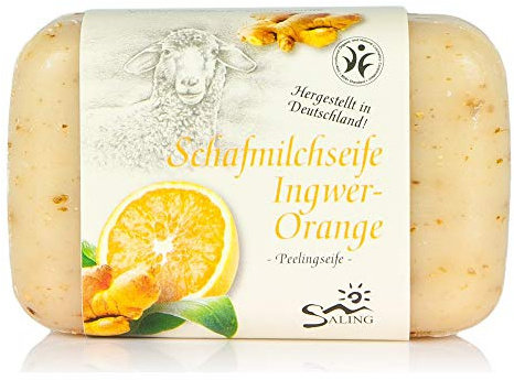 Saling - Ingwer Orange Schafmilch Peelingseife, 100 g