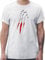 T-Shirt Herren - Fußball EM WM - Polen Krallenspuren - L - Weiß - Tshirt Fussball Shirt männer Europameisterschaft Polska Koszulka fussballtrikot fu Ball Poland Herren-Shirt