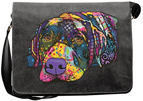Hunde Motiv Umhängetasche für Hundehalter mit Hunde Tasche Canvas Savvy Labrador Hund Hundebesitzer Hundehalter Dog Hunde Artikel Dogs Hundefreund