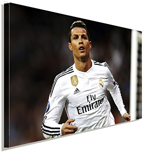 LaraArt Bilder Cristiano Ronaldo Fussball Leinwandbild LaraArt Studio Wanddeko Wandbild 40 x 30 cm