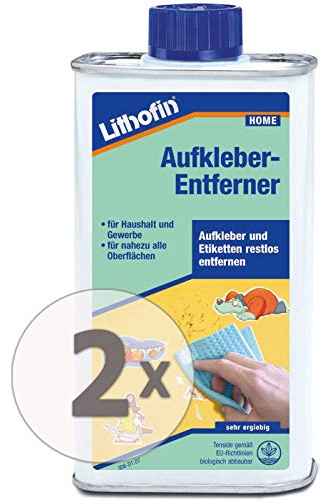 Lithofin Aufkleber-Entferner 500 ml - löst mühelos Aufkleber und Etiketten aller Art -von nahezu allen Oberflächen