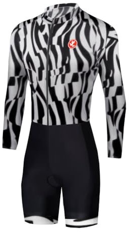 UGLY FROG HerrenTauchanzug mit Reißverschluss hinten, EIN Stück zum Radfahren with Gel Pad