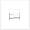 Barreau télescopique - 2 barreaux 55 à 103cm - blanc