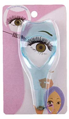 3 In 1 Eyelashes Tools Mascara Shield Applicator Guard Eyelash Guide For Makeup Clear Plastic Eyelash Card (Blue)