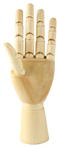 Larcele Hölzerne Menschliche Händ Gliederpuppe Modell Zeichnungs Modell MSMX-03(Linke Hand, 7 Zoll)