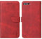 LOLFZ Hülle für iPhone 7 Plus iPhone 8 Plus, Premium PU Leder Handyhülle mit Kartenfach Ständer Magnetische Stoßfeste Schutzhülle für iPhone 7 Plus 8 Plus - Rot