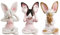 JARPSIRY QIANSHENG Set von 3 Weisen Sphynx Katzenstatue See Hear Speak No Evil Zen Meditation Yoga Katzen Figur Buddha Katzen Skulpturen 3,3 hohe Regalsitter