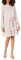 Tommy Hilfiger Robe ajustée et évasée à Manches Longues pour Femme, Rose Bermuda, 38