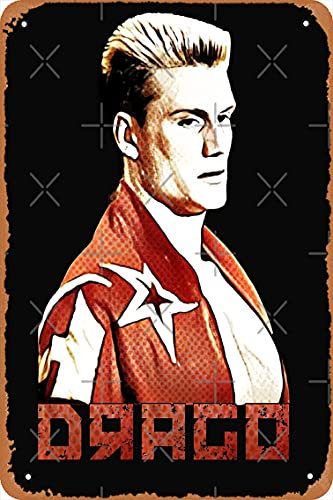 NIUMOWANG Metallschild – Ivan Drago – Rocky Tin Poster, 30,5 x 20,3 cm