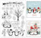 GLOBLELAND Weihnachten Pinguin Stempel Christmas Tiere Silikonstempel Clear Stamps Transparentes Stempel Siegel Klare Stempel für Kartenherstellung Dekoration und DIY Scrapbooking Dekor