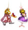 BRUBAKER 2-TLG. Baumkugel Set Frosch Liebespaar Prinz und Prinzessin - Handbemalte Weihnachtskugeln Froschprinz Antrag - Christbaumschmuck aus Glas - Baumschmuck Heiratsantrag Verlobung Lustig