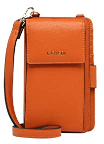 L. CREDI Handtasche Jane mit Label-Applikationen Damen