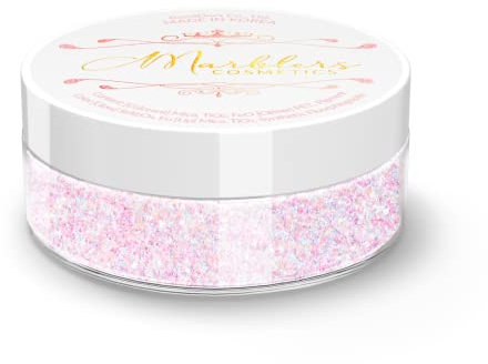 MARBLERS Cosmetic Grade Glittery Mica Powder [Tinkerbell] 0.14oz (4g) | Glica | Non-Toxic | Vegan | Cruelty-Free | Eyeshadow, Nail Polish, Nail Art | Festival, Rave & Party Makeup | Body & Face