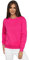 OZONEE Damen Sweatshirt Pullover Langarm Farbvarianten Oversized Langarmshirt Pulli ohne Kapuze Baumwolle Baumwollmischung Classic Basic Rundhals-Ausschnitt Sport 777/4428B DNKLROSA M