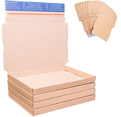 BIGtec 400 Großbriefkartons 230 x 160 x 20mm braun Faltschachtel Post Großbrief Karton Versand Verpackung Postkarton Selbstklebeverschluss selbstklebend Aufreißfaden DHL Paket Päckchen DPD Hermes GLS