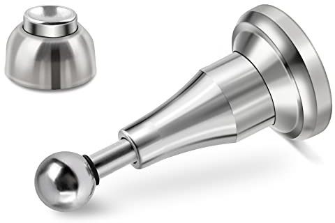 Door Stop, Magnetic Door Stopper, Hydraulic Door Catch Door Holder Heavy Duty Door Stoppers Indoors Ourdoors for Wall Floor, Stainless Steel