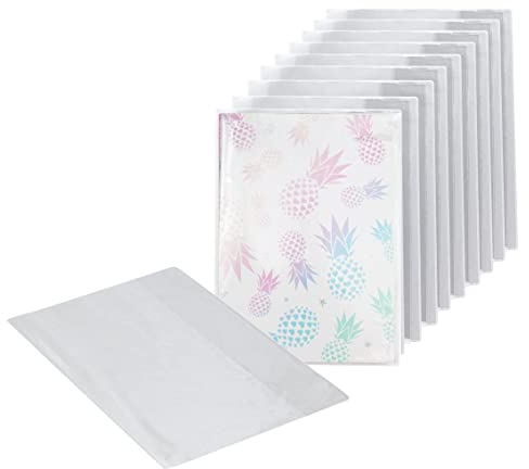 Exerz A4 Hefthülle klar wasserabweisend, 10st - Schutzhüllen zum Hineinschlüpfen für Notebooks, PVC-Hülle (10 Stück)