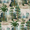 HEKO PANELS Stoff Oxford Wasserdichte Meterware Canvas-Stoff Polyester Stoff Zum Nähen Nähstoffe Möbelstoffe Dekostoffe Handwerken Wasserabweisend Blickdicht Bäume Berge 1 Meter 155 x 100 cm, DX1764