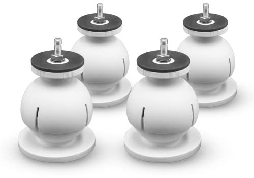 Errecom Mini Steady, Soporte de Piso Adjustable para Unidades Exteriores de Aire Acondicionado y Bombas de Calor, RAL 9016- Gris, Envase de 4 spportes