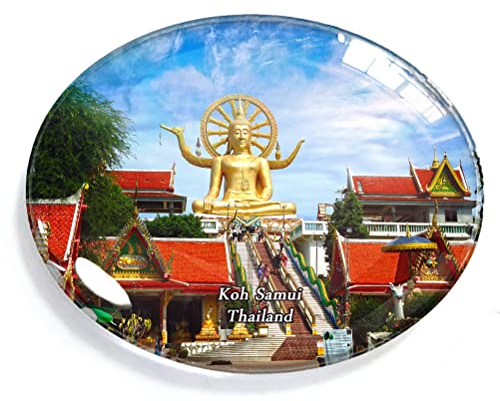 Koh Samui Thailand Magnet Kühlschrank Gefrierschrank Magnet Aufkleber Souvenir Dekorationen Oval Kristall Magnet Küche Whiteboard