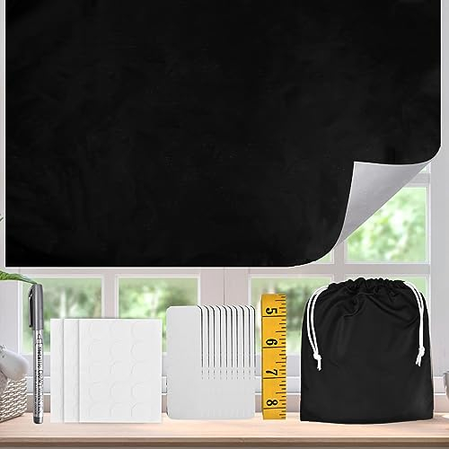 Tragbare 100% Verdunkelungsrollo, 3x1.45M Verdunklungsrollo ohne Bohren Reise,Fensterabdeckungen Reisen tragbar,Fenster verdunkelung Sonnenschutzvorhänge für Schlafzimmer,Kinderzimmer,Reisen