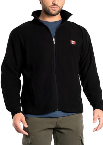 BE BOARD Giacca Felpa Full Zip Uomo Manica lunga 9826 Con Zip.Tessuto Pile Disponibile anche in taglie Calibrate NERO Taglia 5XL