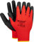 PROOF COMFORT & SAFETY Work Gloves 12 Pairs Latex Coated Safety Gloves PU Coated Protective For Construction Workers Mechanics Size 8 Redwork Red Black