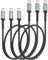 ULIFTUS Lot de 3 câbles USB C vers USB C courts 50 cm - 60 W PD USB C vers type C - Câble de charge rapide compatible avec iPhone 15/15Pro Max, Samsung Galaxy S23 S22 S21, iPad Pro/Air, Huawei, Pixel