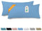 Veluna Home Kissenbezug 40x80cm - 100% Baumwolle(2er-Set) - Blau - Dicht gewebt mit 57 Fäden/cm² - Kopfkissenbezug - Oeko Tex Zertifiziert - Renforcé Kissenhülle für Kissen mit Reißverschluss