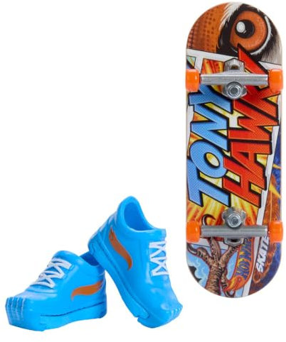 Hot Wheels, Comically Cool™ Skateboard mit Tennis, Spielzeug für Kinder, Alter 5 Jahre, Spielzeug, Mattel