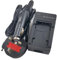 Single Mains/Car Camera Battery Charger for JVC BN-VG121 BN-VG121E BN-VG107 BN-VG108E BN-VG114 BN-VG138 BN-VG138U Everio GZ-E GZ-GX GZ-HD GZ-HM GZ-MS Series