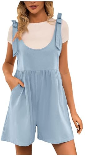 Pantaloncini Tutina Donna Salopette Premaman Donna Baggy Casual Tute Corte da Donna Jumpsuit con Tasche Monopezzi e Tutine Larga Gamba Pagliaccetto Solidi Regalo per la Festa della Mamma