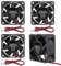 AITRIP 4PACK 60mm 24V DC Kühllüfter Hoher Luftstrom 60mm 25mm 24V 2Pin Amp Fans Dual Ball Bearings für Car Audio Vent Cooling Fan Low Noise