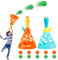 Zexint Pop and Catch Ball Game with 10 Balls & 2 Baskets - Easy - Play Indoor/Outdoor Toy for Kids 3-12+ & Adults. Great for Beach, Parties. Top Choice for Gifts
