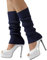 Nanxson Damen Kurz Beinstulpen Gestrickt Stulpen Winter Beinwärmer Legwärmer für Tanz Ballett Yoga 80er Jahre Kostüm Zubehör (A-Marine Blau)