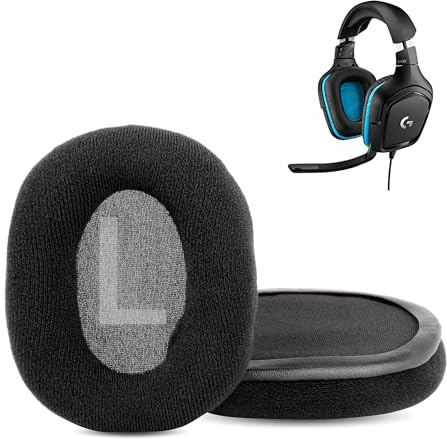 G935 Ersatz Ohrpolster für Logitech G633/G933/ G433/ G533/ G430/ G930 G230/ G231/ G233/ G332/ G935/ G635/ G432 Headset Ersatz-Ohrpolster mit Bequemes Stoff und Memory-Schaum