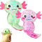 2 Stück Axolotl Spielzeug, Axolotl, Axolotl, Squeeze Toy, Stress Relief Squishy Ball, Squishy Toy, Stress Toy für Kinder und Erwachsene, Squeeze Ball für Party, Geburtstags