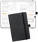 POPRUN Taschenkalender 2025 2026 Klein (Aug.2025-Dez.2026) Softcover mit PU-Leder, ca. A6 (16 x 10,5 cm), terminplaner 2025 2026 Klein 1 Woche 2 Seite mit Stiftschlaufe - Schwarz