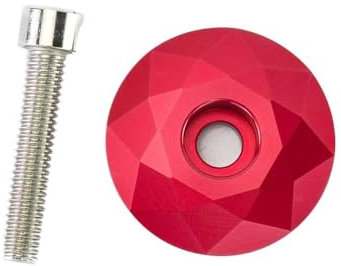 BTYQKZVPM Bike Headset Aluminium Legierung Straße Mountainbike Fahrrad Headset Top Stem Cap Für(Red B,Oil Slick a)