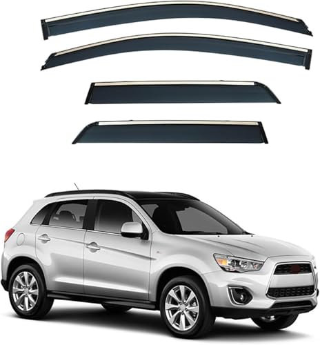 YanZB 4 Stück Autofenster Windabweiser für Mitsubishi ASX MK1-GA 2010-2022,Auto Seite Fenster Windabweiser Visiere Auto Seitenfenster Visier