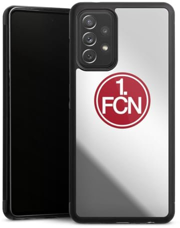 Mirror Case kompatibel mit Samsung Galaxy A72 Spiegel Handyhülle Hülle aus Glas 1. FCN 1. FC Nürnberg transparent
