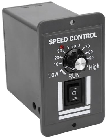Bürstenmotor Drehzahlregler, Einstellbarer Motor Geschwindigkeitsregler, DC12-60V 20A Gleichstrom Motorreglerschalter Vorwärts/Rückwärts Elektromotor Drehzahlregler für Heimwerker und Industrie