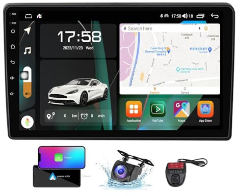 ZZPHKK Android 13 Autoradio für Hyundai i40 2011-2019 9 Zoll Touch Display Auto Radio Player mit Carplay Android Auto/GPS Navi/DSP/4G WiFi/FM RDS DAB+/BT 5.0 Freisprecheinrichtung(NF-3)