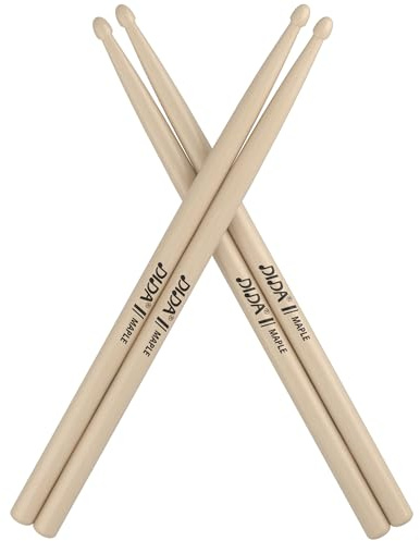 Drumsticks für Kinder, 30,5 cm, Ahornholz, Musikinstrument-Percussion-Zubehör, Drumsticks für Studenten, Anfänger (Ahorn, 2 Paar)