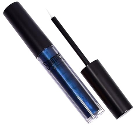 GRIMAS Eyeliner 3ml, metallic blue, professionelle wasserfeste Augenkonturfarbe mit dünnem Applikator, schnell trocknend
